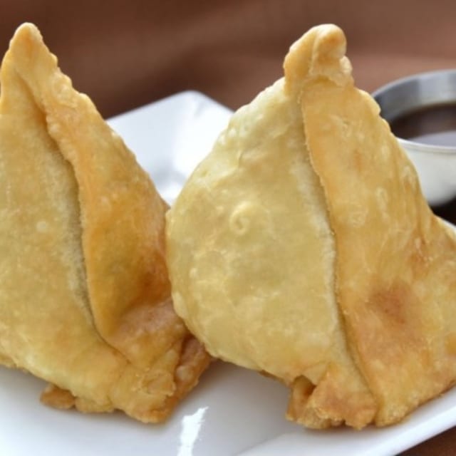 Samosas (2 count).
