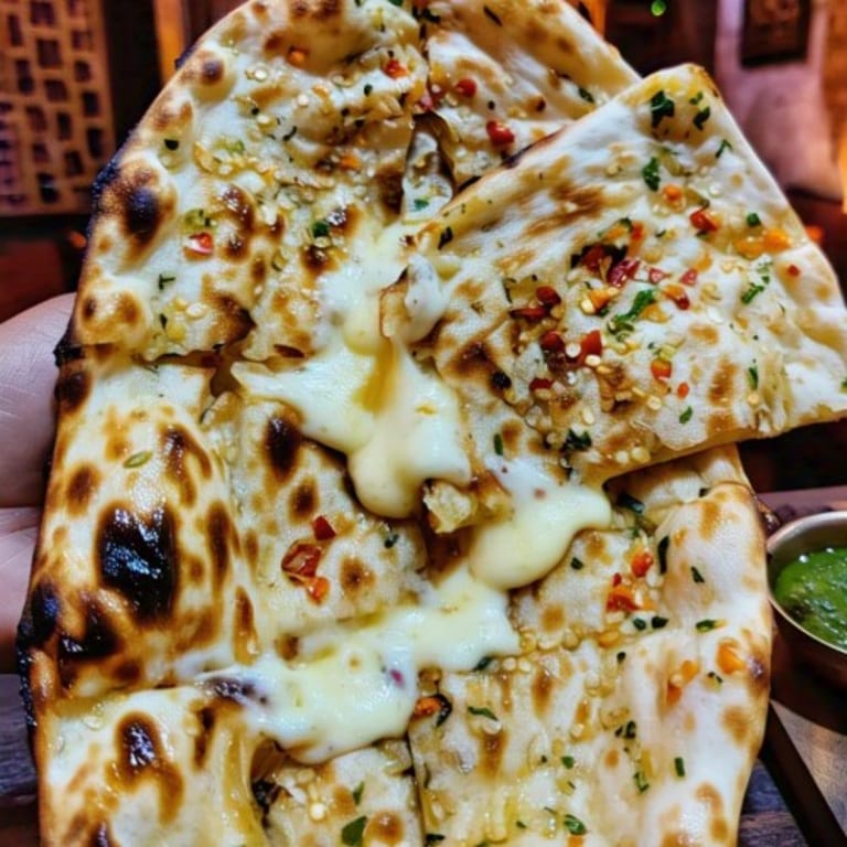 Savor our freshly baked naan