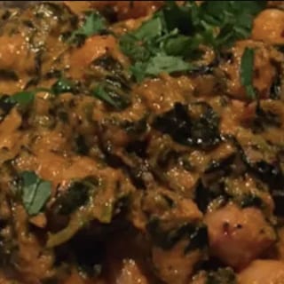 Chana Saag (ChickPeas+ Spinach)